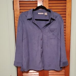 Women's Blue Button Down Shirt